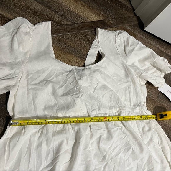 Puff Short Sleeve Linen Maternity Dress - Ingrid Isabel Xl - Picture 7 of 10